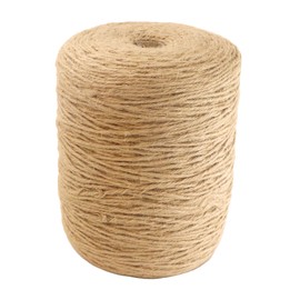 IMROPE 2mm x 2000 Feet Natural Jute Rope, Twine for Gardening Tomato Climbing Plant Tie Floristry Crafts Gift Wrapping Packing Decor