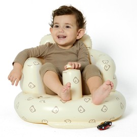 Mink Inflatable Baby Seat for Babies 3+ Months,Infant Floor Seats for Sitting Up,Portable Blow Up Baby Chair with Built in Air Pump, Ideal for Sitting Up and Learning to Play