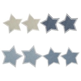 8 Pieces of Star Ironing Patch, Children's Embroidered Cloth Patch, DIY Clothing Back Packaging Patch, Jeans Patch Patch, Loophole Repair Subsidy, Creative Ironing Cloth Patch.