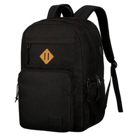 KEOFID Laptop Backpack for Men Women, Large School Backpack for Boys, Girls and Teenagers, Anti-Theft Computer Backpack, 15.6 Inch Laptop, Hand Luggage Backpack, black, Casual