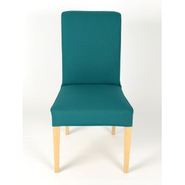 Generic Henriksdal Chair Cover Solid Color Coton Duck Fabric Slipcover Compatible with for IKEA Dining Chair (Teal, Single), F300_He