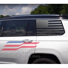 Digo Auto Styling Fits 2021-2025 Jeep Grand Cherokee L Rear Window American Flag Decal Sticker