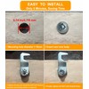BOZXYE 1 Pack Toolbox Locks with Keys, Hook Cam, 1-1/8"