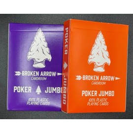 SEALED BROKEN ARROW Playing Cards 2 DECKS 100% Plastic Casino Quality- Poker