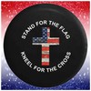 Large Spare Tire Cover Stand for The Flag Kneel for