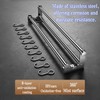 Multifunctional Kitchen Storage Rack, No-Drill Adhesive Wall Mounted Utensil &