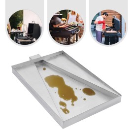 Unbranded Grill Accessories Drip Pan Stainless Steel Grease Drip Tray Drip Pan Tray Kit