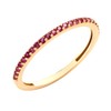 Old English Jewellers 9ct Yellow Gold Ruby Eternity Band Ring