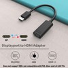 TECHTOBOX Display Port to HDMI 8K Adapter (8K@60Hz,4K@120Hz,2K@144Hz) Uni-Directional DP