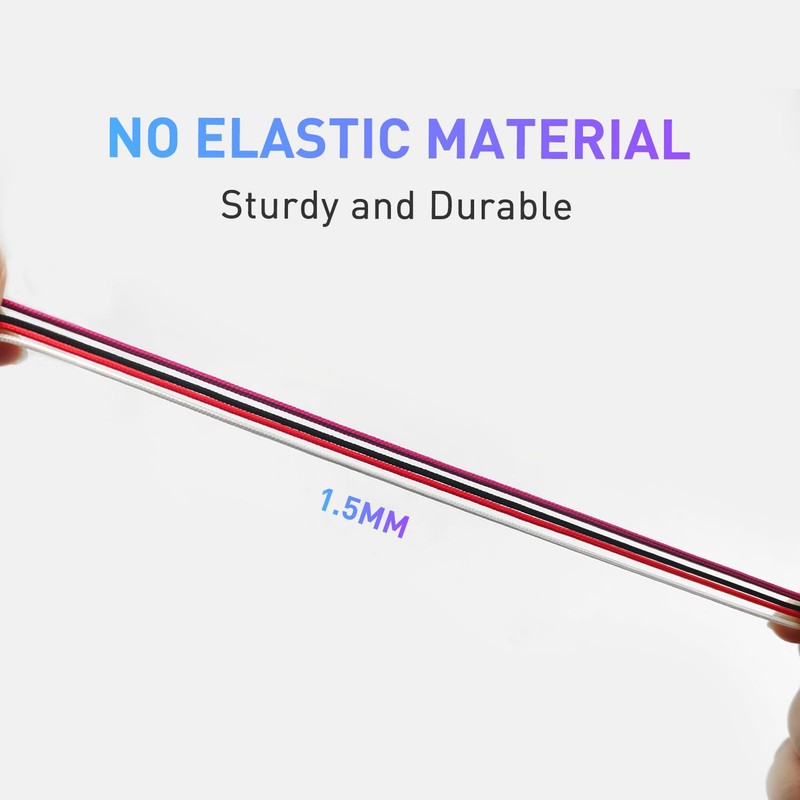 UamGlsob Thin Shoe Laces for Ski Shoes, 1/16"(1.5mm) No Tie