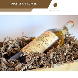 ARKANSIA - 200 g Shredded Paper for Filling Gift Boxes & Gift Baskets - Kraft Paper, Crimping, Padding, Protection, Decoration, Wedding, Party, Birthday (Kraft 200 g)