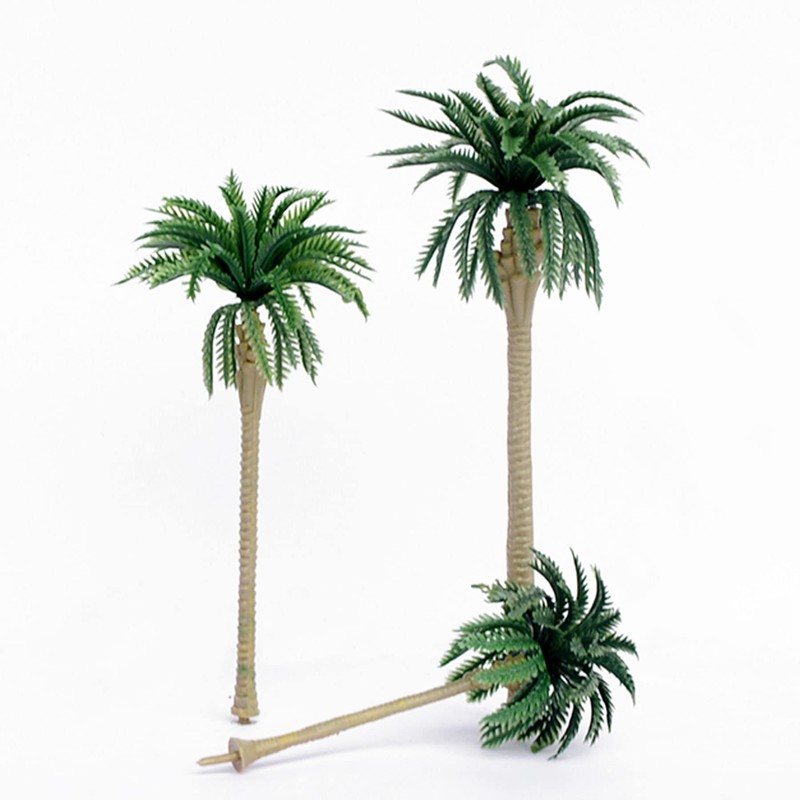 Woohome Pack of 60 Model Building Trees, Miniature Palm Tree,