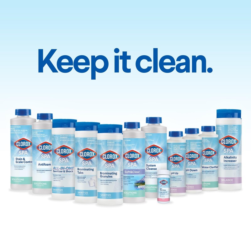 Clorox® Pool&Spa™ System Cleanse, Removes Build-Up from Spa and Hot