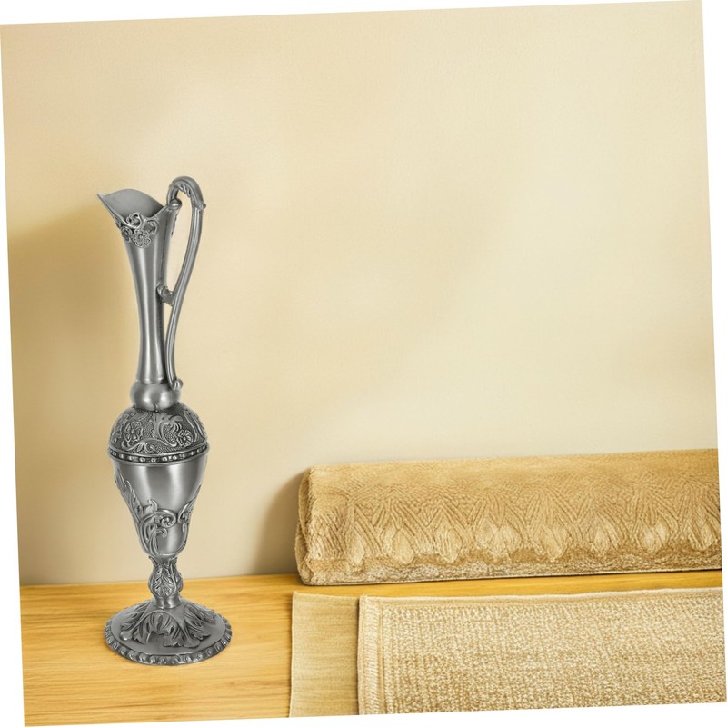 ULTECHNOVO Elegant Silver Plated Holy Water Container Luxurious Design for