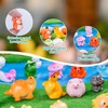 Teenzee 52 Pcs Mini Resin Animals 52 Styles Variety Tiny