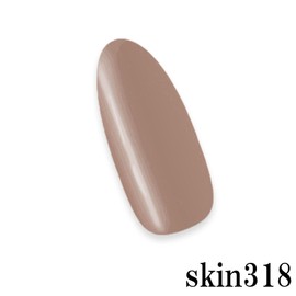 linogel linogel color gel skin color gel nail cosmetic registration domestic nail 318 LED / UV light compatible 0.2 oz (5 g) professional nail art dull brown single item brown