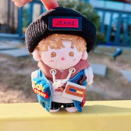niannyyhouse 10cm Plush Doll Clothes Explorer Set Hat Vests Pants Backpacks Doll Accessories (10cm)