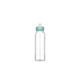 Mepal - Pop-Up Campus Water Bottle - Leak-proof Drinking Bottle for School & On the Go - Transparent Drinking Cups - BPA Free & Dishwasher Safe - 500 ml - Cool Mint