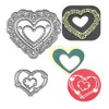 Metal 5pcs Heart Love Die Cuts, Love Letter Cutting Die