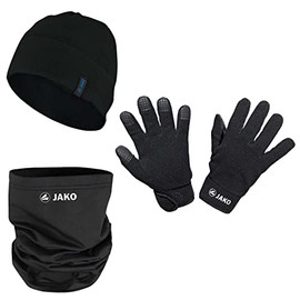JAKO Hat + Scarf + Glove Winter Set C1299, black