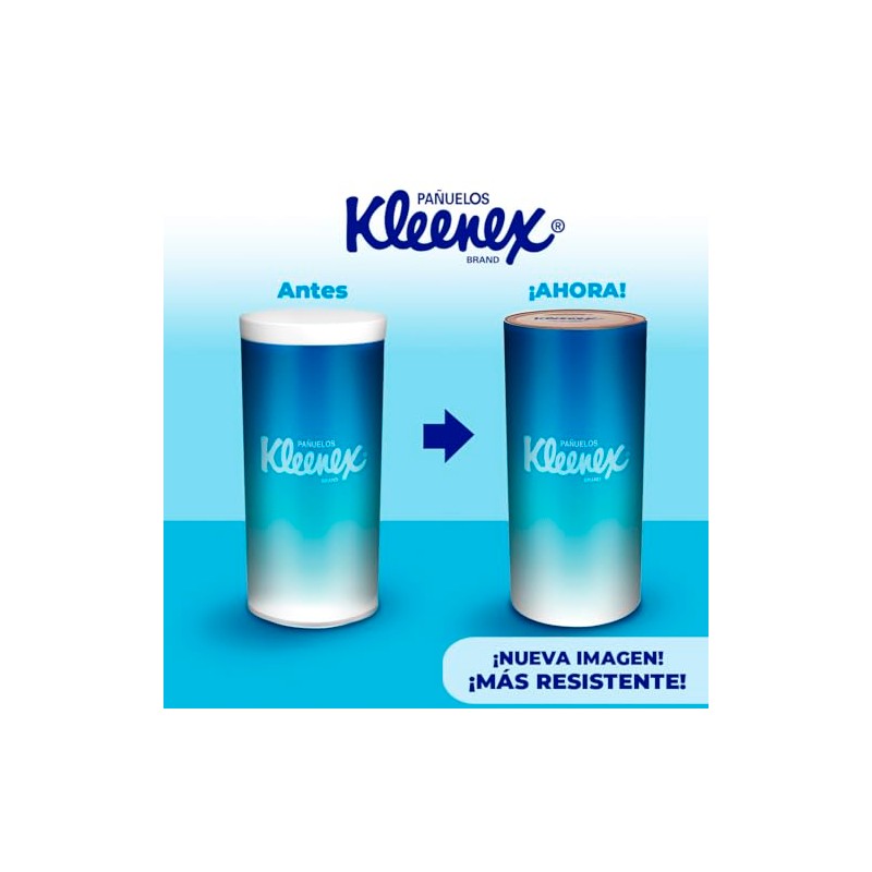 Kimberly-Clark Kleenex Pañuelos Faciales, Bote Con 50 Piezas De Doble