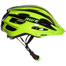 AWE AWEAir™ In Mould Adult Bike/E-Bike Helmet 55-58cm Black/Green FREE 5 YEAR CRASH REPLACEMENT*