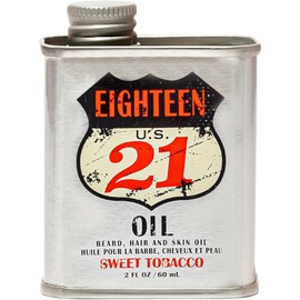 18.21 Man Made Aceite para Cabello, Piel y Barba, Aroma Tabaco Dulce, con Aceites de Ricino, Jojoba y Argán, 2 oz