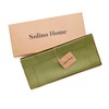 Solino Home Avocado Green Linen Table Runner 72 Inches Long