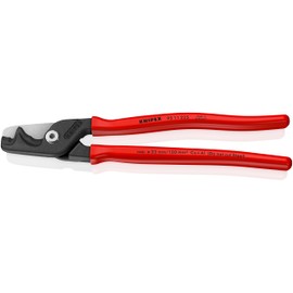 KNIPEX StepCut XL 95 11 225 Cable Shears with Step Cut with Plastic Coated Burnished 225 mm