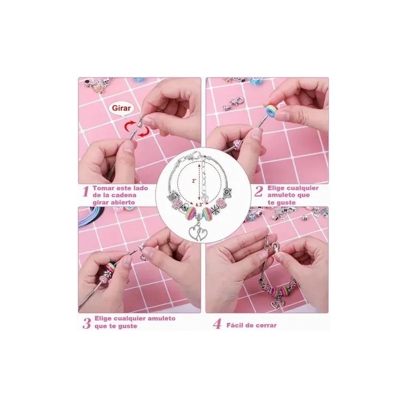 Kit Para Hacer Pulseras Diy Fabricación De Joyas Para Niñas