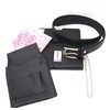 Waiter Set 4 Pieces Leather Wallet Colt Chain and Belt