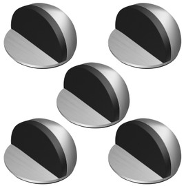 Nutabevr Nutabevr 5 Stck Trstopper Boden Edelstahl,Schwerer Trstopper Boden Selbstklebend mit Gummipuffern, Door Stopper fr alle Hartb?den zum Schutz von Tren, Kinderzimmer, Balkontr, W?nden und M?beln