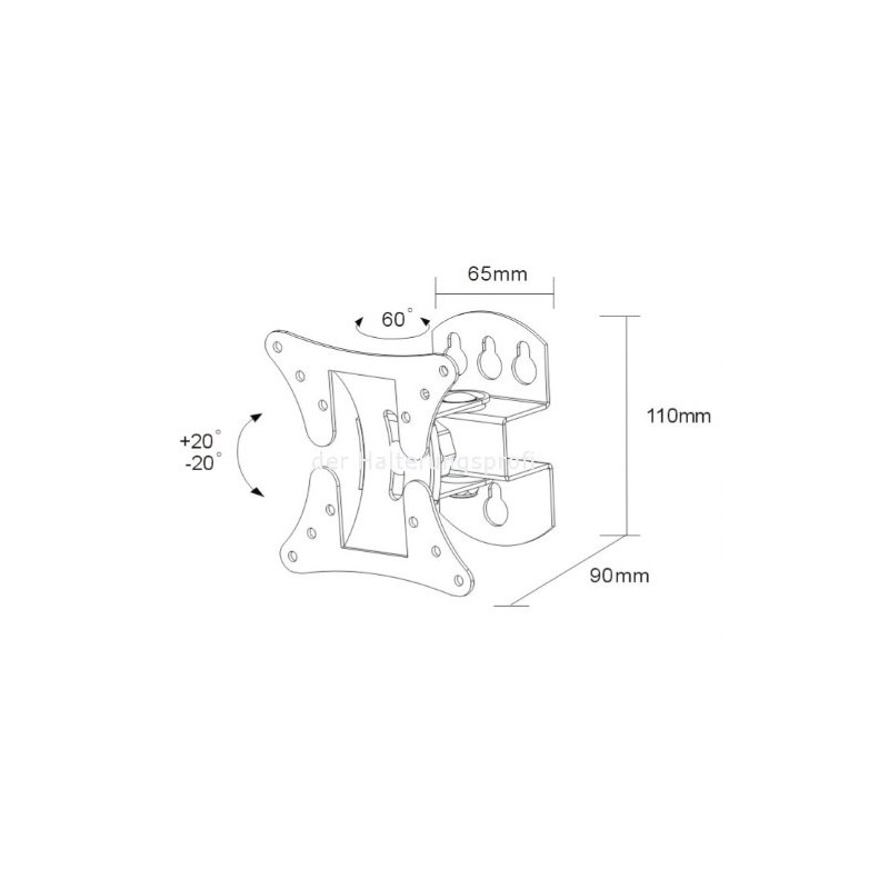 easyfix G Wall Mount up to 23 Inches and 30