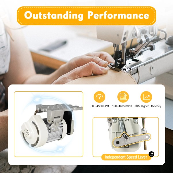 Universal Electronic Brushless Sewing Machine Servo DC Motor Kit Adjustable
