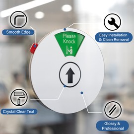 2PK Door Signs for Office Do Not Disturb,Out of Office, In A Meeting, Back Soon, Working Remotely, Please Knock 6 Options for Office Conference Studio Privacy Door Signs Available And Away