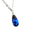 GOLD STONE Sparkling Firefly Glass Necklace, Drop Dragonfly Ball, Pendant,
