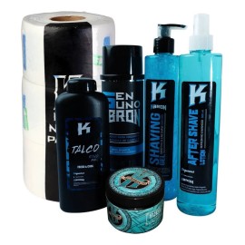 Kit Insumos Corte Afeitado Combo Barber Kbron Profesional