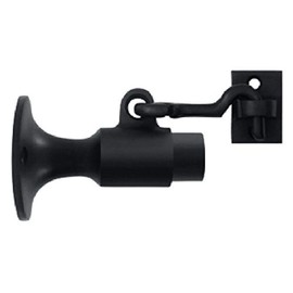 Deltana SAHW325U19 3-5/8-Inch Projection Wall Mount Bumper with Holder , Black
