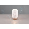 lightling Bill Table Lamp with Wooden Accents with Cord Switch