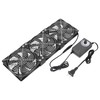 KEYFANCLUB 3X 120mm 12V Computer Fan with DC to AC