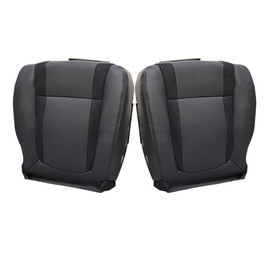 AOUTTUOA Driver and Passenger Side Bottom Leather Seat Cover Black Fit for Ford F150 Raptor SVT 2010 2011 2012 2013 2014
