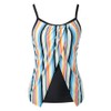 Fashionable Women Surf Clothing Rainbow Striped Sling Single Piece Set