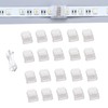 YUTOKEER LED Strip Connectors for 5-Pin 12mm RGBW LED Strips,