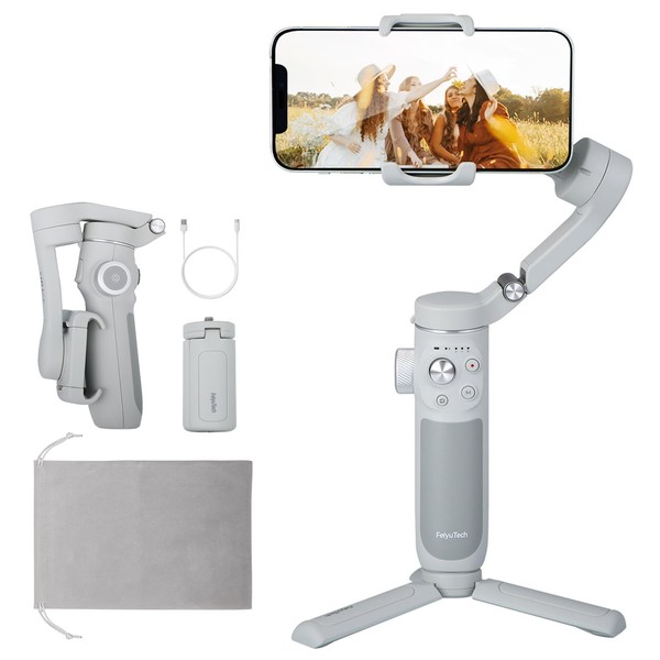 FeiyuTech [Offiziell] VB4SE Handy Gimbal, Smartphone-Stabilisator mit 3-Achsen-Stabilisierung, Vimble 4SE