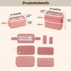 Echehi 2-Layer Lunch Box with Compartments for Adults and Children,