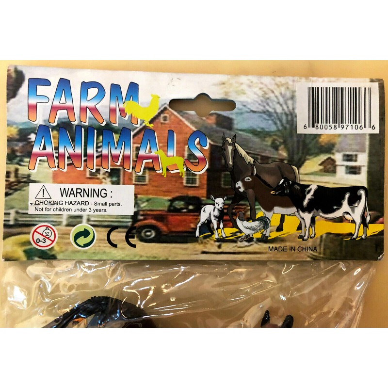 HS New FARM Plastic ANIMALS Models Toys, Figurines: Horse Pig