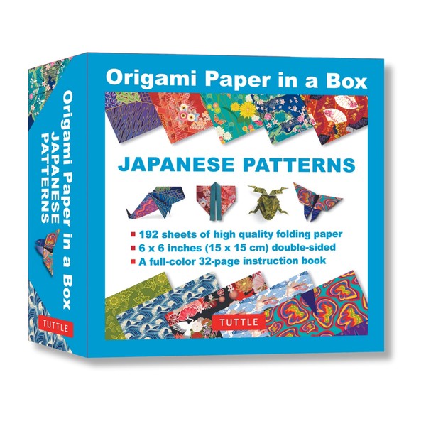 Origami Paper in a Box - Japanese Patterns: 192 Sheets