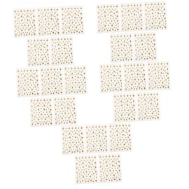 Baluue 25sheets Gold Nail Art Stickers for Decoration Simple Nail Decals for Home Manicure for Festivals and