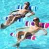 FindUWill 2 Pack Fabric Water Swimming Pool Floats Hammock, XL,