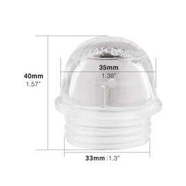 Oven Bulb Glass Cover, Fits Many Ovens Such as Bosch, Baumatic, Smeg, Belling, Cannon, Caple, Cuisina, Creda, Homark, Hotpoint, Indesit, Siemens and More, Thread Diameter 33mm, Overall Height 40mm